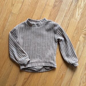 Girls Toddler 5T Old Navy Tan Ribbed Sweater